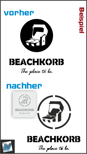 Beachkorb Schablonen Anfertigung